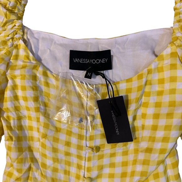 Vanessa Mooney NWT Yellow Dress Size Medium - Picture 5 of 5